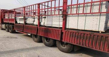 信阳 白麻荔枝面外墙干挂，工厂装车日常