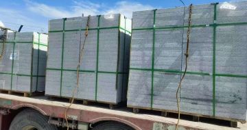 信阳 芝麻白花岗岩地铺石装车日常