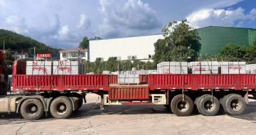 信阳 芝麻灰花岗岩地铺石出货日常