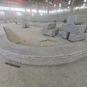信阳 芝麻白异形坐凳，自然面光面弧形加工