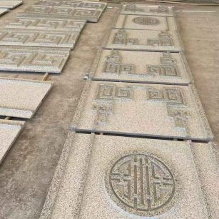 信阳 白麻花岗岩外墙立面雕刻板