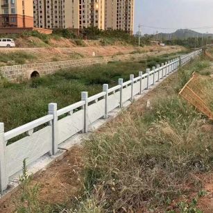 信阳 白麻河道栏杆效果展示图
