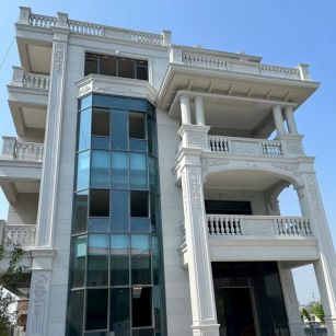 信阳 白麻花岗岩别墅外墙干挂效果展示