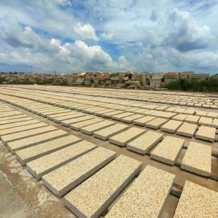 信阳 黄金麻荔枝面花岗岩石材地铺石防护中