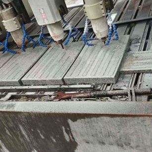 信阳 芝麻白花岗岩荔枝面盲道雕刻