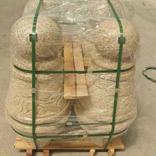 信阳 黄金麻异形定制雕花——棒棒糖挡车柱