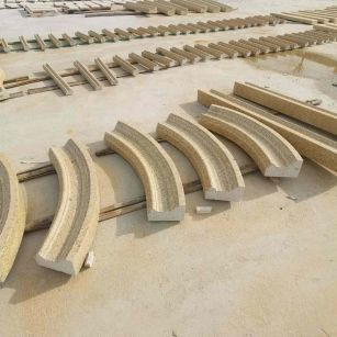 信阳 黄金麻花岗岩别墅线条