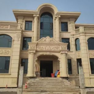 信阳 黄金麻花岗岩别墅外墙干挂