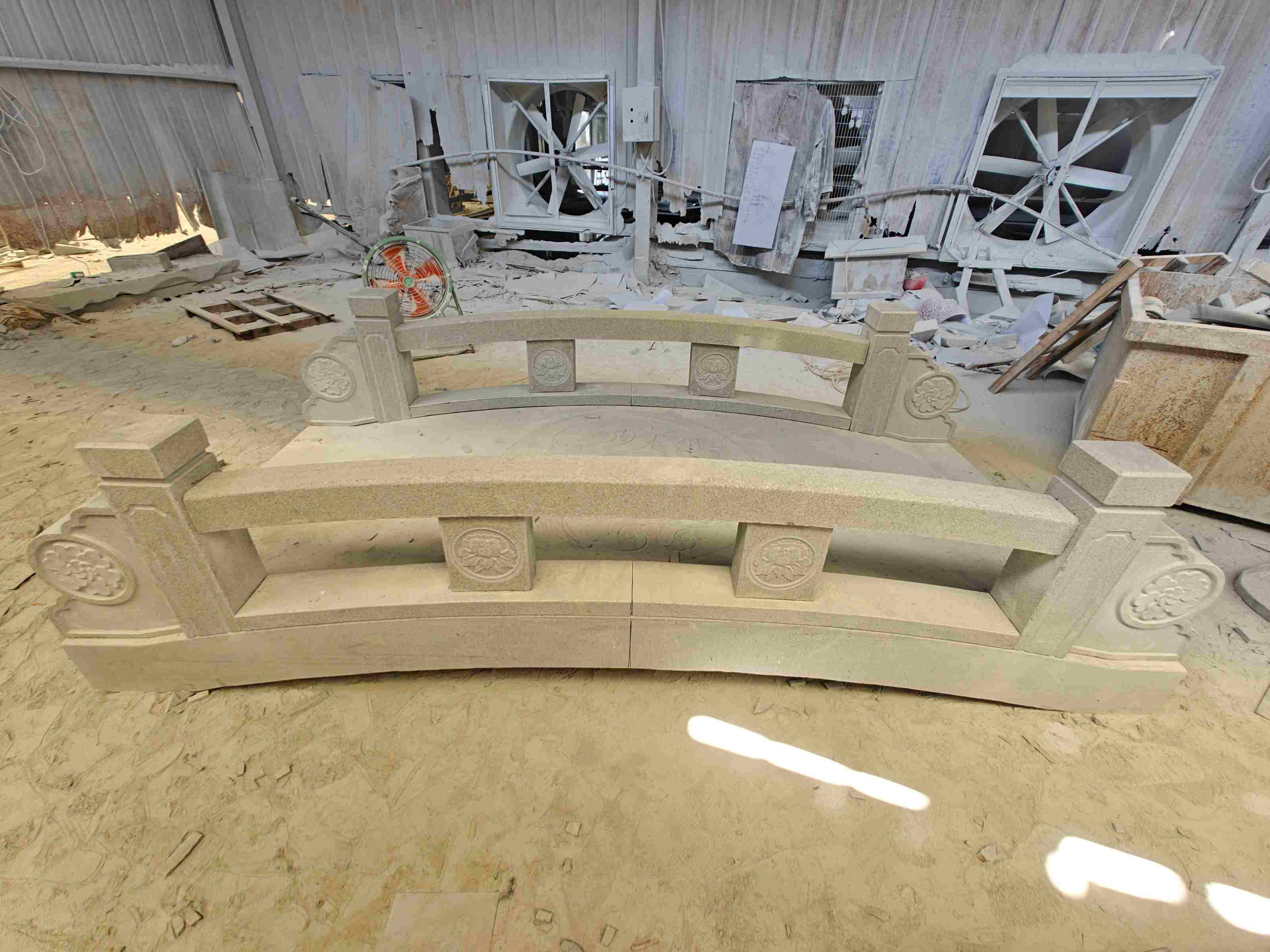 信阳 芝麻灰花岗岩异形加工-拱桥，石桥