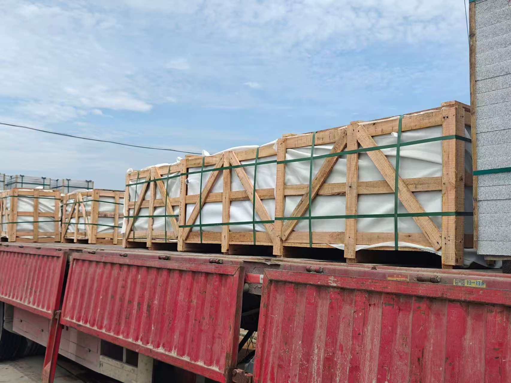 信阳 芝麻白花岗岩地铺石出口专车-泰国游