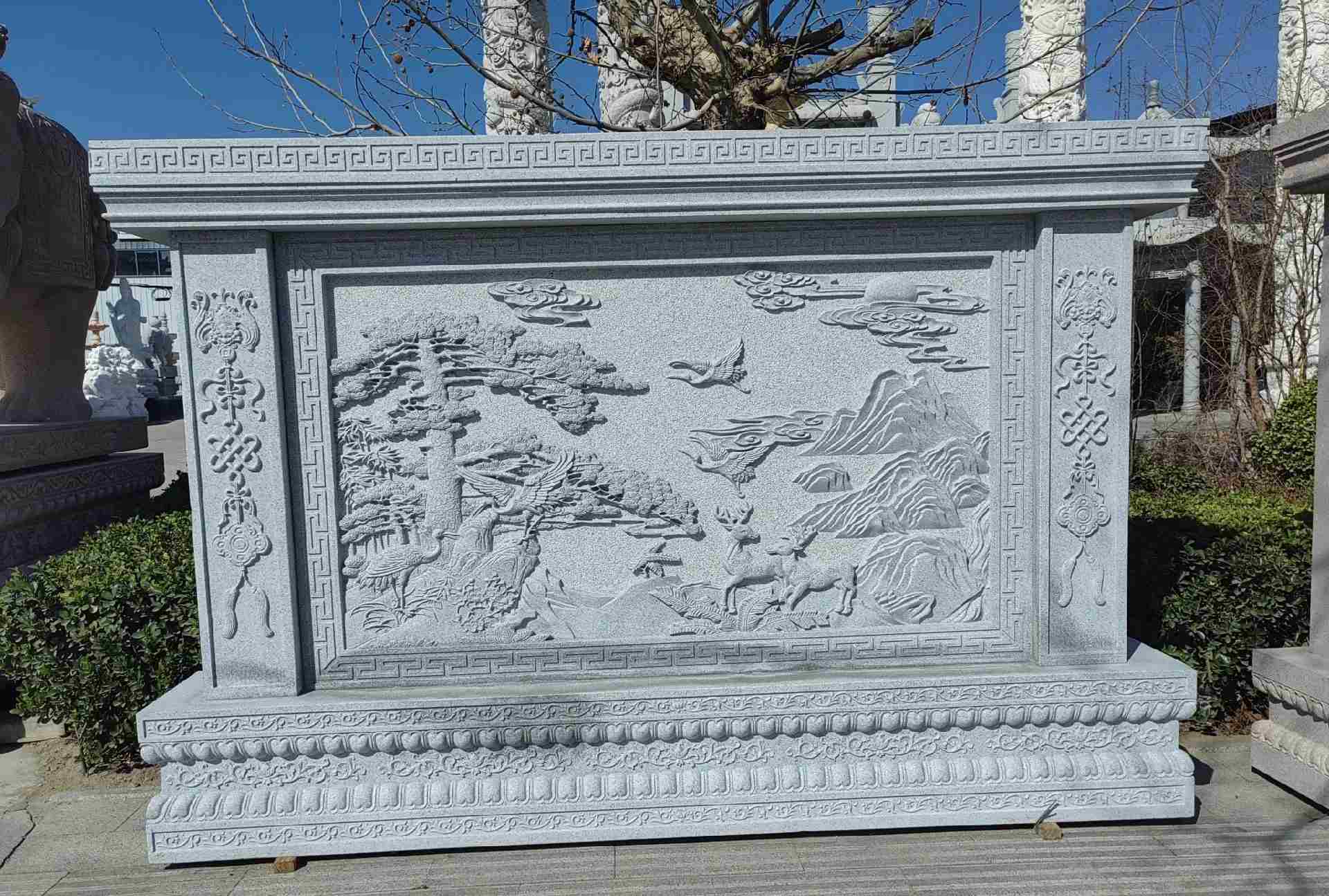 信阳 芝麻白大型照壁，屏风，影壁