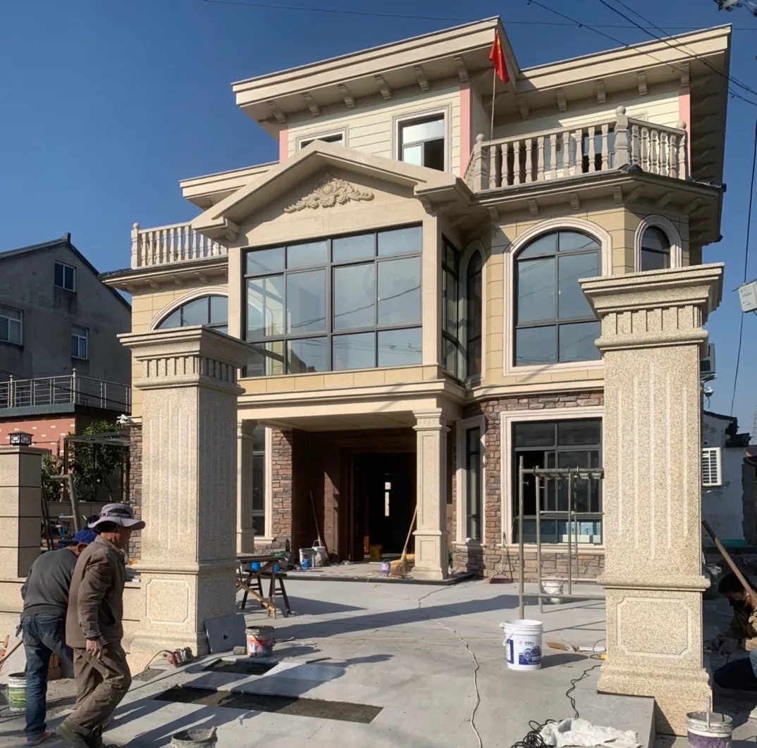 信阳 黄金麻花岗岩荔枝面别墅外墙干挂私家专属